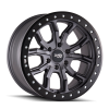 Dirty Life DIRTY LIFE DT-1 9303 MATTE GUNMETAL/BLACK SIMULATED RING 17X9 5-114.3 -12MM 72.6MM 9303-7965MGT12