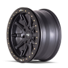 Dirty Life DIRTY LIFE DT-2 9304 MATTE BLACK W/SIMULATED RING 20X9 8-170 0MM 130.8MM 9304-2970MB