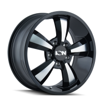 ION ION TYPE 102 GLOSS BLACK/MACHINED FACE 18X8 5-130 50MM 84.1MM 102-8830B
