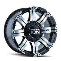 ION ION TYPE 187 BLACK/MACHINED FACE/MACHINED LIP 16X8 5-127/5-139.7 10MM 87MM 187-6852B