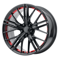 OE Creations 194RS-2111243 PR194 20X11 5X120 G-BLK RED MACH 43MM
