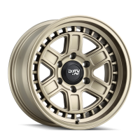Dirty Life DIRTY LIFE CAGE 9308 MATTE GOLD 17X8.5 6-135 -6MM 87.1MM 9308-7836MGD