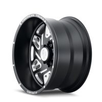 AMERICAN TRUXX FORGED ATF1908-221283M ORION AMERICAN TRUXX FORGED ORION ATF1908 MATTE BLACK/MILLED 22X12 6-139.7-44MM 106.1MM ATF1908-22283-44M