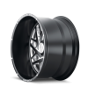 AMERICAN TRUXX FORGED ATF1909-241497M ARIES AMERICAN TRUXX FORGED ARIES ATF1909 MATTE BLACK/MILLED 24X14 8-180 -76MM 124.2MM ATF1909-24478-76M
