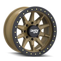 Dirty Life DIRTY LIFE DT-2 9304 SATIN GOLD W/SIMULATED RING 17X9 8-170 -12MM 130.8MM 9304-7970MGD